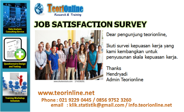 Survey kepuasan kerja karyawan  TEORI-ONLINE